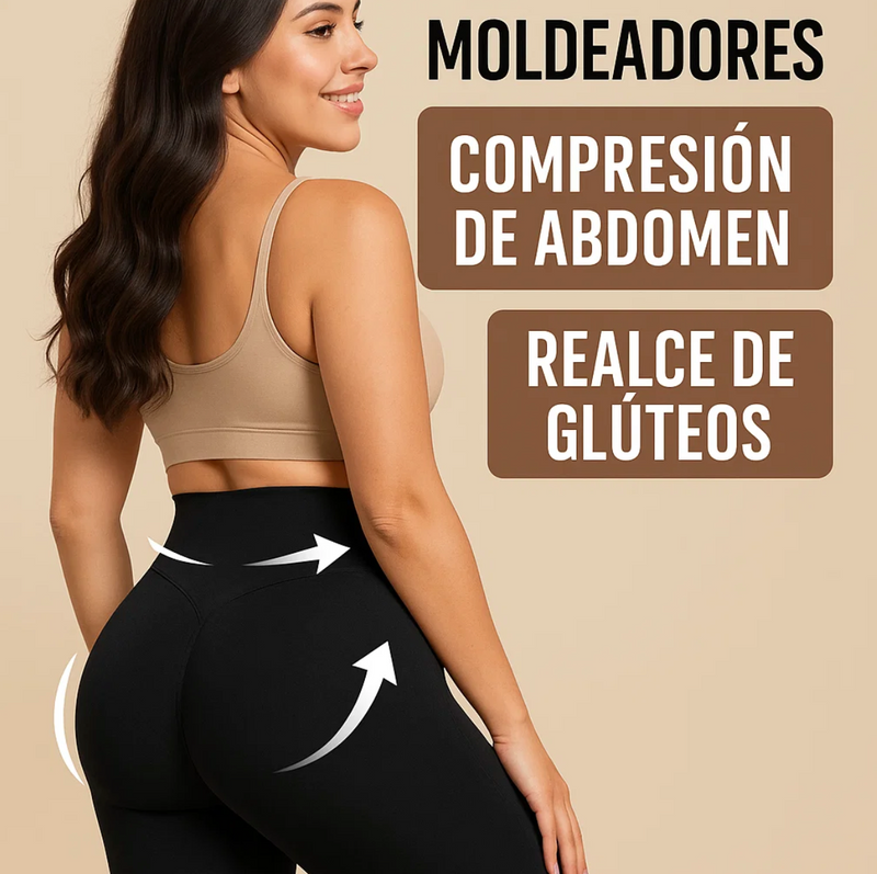 Compra 1 legging moldeador y llévate 1 top deportivo negro BlomLane™ exclusivo