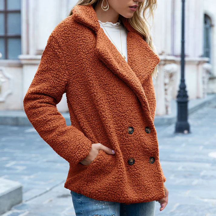 Compra 1 Chaqueta de Invierno Suelta y Linda con Botones y gana 1 bufanda exclusiva BlomLane™